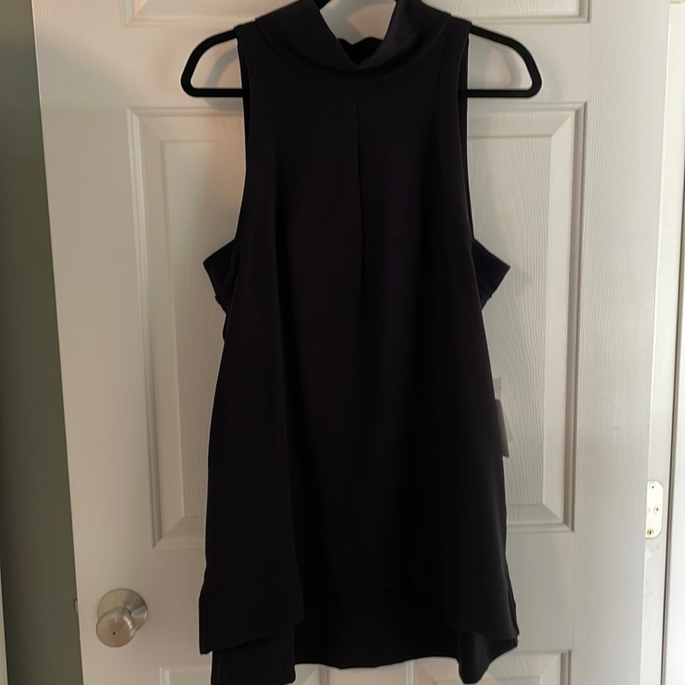 Free people black turtleneck sleeveless tunic size M